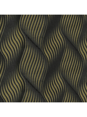 Dutch Wallcoverings FC New Tekko golf zwart/goud - 20044