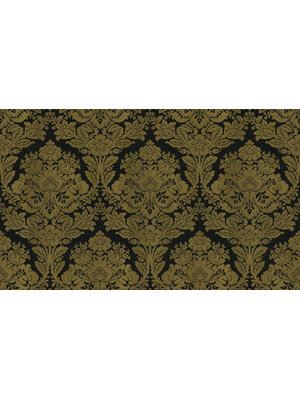 Dutch Wallcoverings FC New Tekko medaillon zwart/goud - 20001