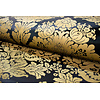Dutch Wallcoverings FC New Tekko medaillon zwart/goud - 20001