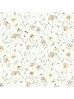 Dutch Wallcoverings FC Rosenlycka- Flowers Pastel - 43101