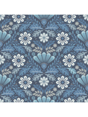 Dutch Wallcoverings FC Sunnano- Klockrike Blue - 24123