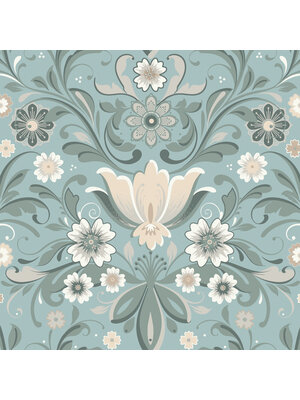 Dutch Wallcoverings FC Sunnano- Östanskär Turquoise - 24111