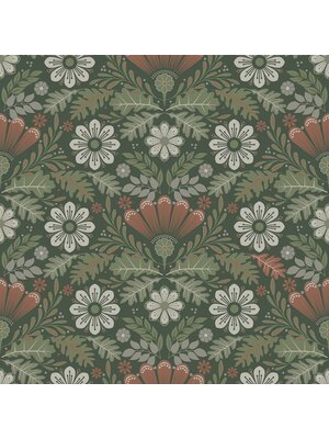 Dutch Wallcoverings FC Sunnano- Klockrike Green - 24124