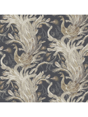 Dutch Wallcoverings FC Pavone- Medici Graphite - PA01615