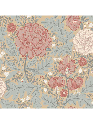 Dutch Wallcoverings FC Ekbacka- Camille Pink/Grey - 14001