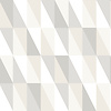 Dutch Wallcoverings FC Joy- driehoeken grijs/zilver - 72039