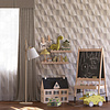 Dutch Wallcoverings FC Joy- driehoeken grijs/zilver - 72039