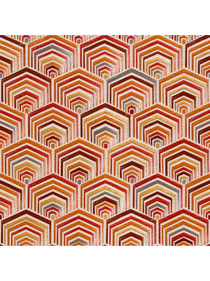 Dutch Wallcoverings Wallstitch/Bs1 Fan Design Red - Rood