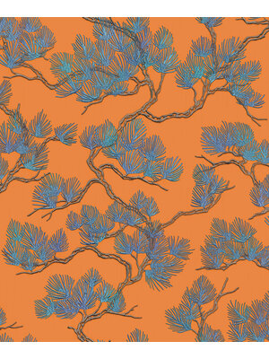 Dutch Wallcoverings Wall Fabric/Bs1 Pine Tree Orange - Oranje