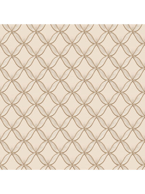 Dutch Wallcoverings Fabric Touch/Bs1 Geometric Cream - Creme