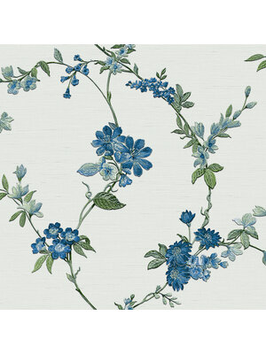 Dutch Wallcoverings Fabric Touch/Bs1 Flower Light Blue - Blauw