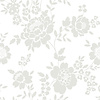 Dutch Wallcoverings FC Joy- bloemen wit/grijs - 72053