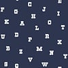 Dutch Wallcoverings FC Joy- letters marineblauw/wit - 72106