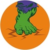 Noordwand Komar Dots Behangcirkel Marvel - Avengers - Hulk's Foot Pop Art - DD1-032