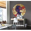Noordwand Komar Dots Behangcirkel Marvel - Avengers - Painting Captain Marvel Helmet - DD1-054