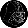 Noordwand Komar Dots Behangcirkel Star Wars - Ink Vader - DD1-021