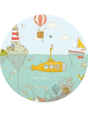 Noordwand Komar Dots Behangcirkel Underwater - D1-086