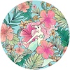 Komar Dots; Komar Home Behangcirkel Disney Princess - Ariel - Ocean Flowers - DD1-001