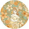 Komar Dots; Komar Home Behangcirkel Disney Princess - Belle Spirit of Autumn - DD1-002