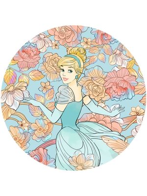 Komar Dots; Komar Home Behangcirkel Disney Princess - Cinderella Pastel Dreams - DD1-003