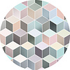 Komar Dots; Komar Home Behangcirkel Pastel Deluxe - D1-012 Komar Dots; Komar Home Behangcirkel Pastel Deluxe - D1-012