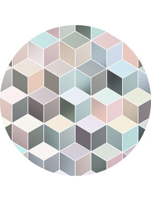 Komar Dots; Komar Home Behangcirkel Pastel Deluxe - D1-012 Komar Dots; Komar Home Behangcirkel Pastel Deluxe - D1-012