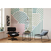 Komar Flair Fotobehang Jeux de Lignes Bonbon - FLX6-039