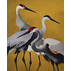 Komar Flair Fotobehang Yellow Cranes - FLX4-053 Komar Flair Fotobehang Yellow Cranes - FLX4-053