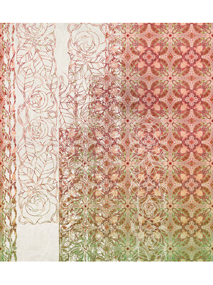 Komar Heritage Fotobehang Art Nouveau Rouge - HX5-040