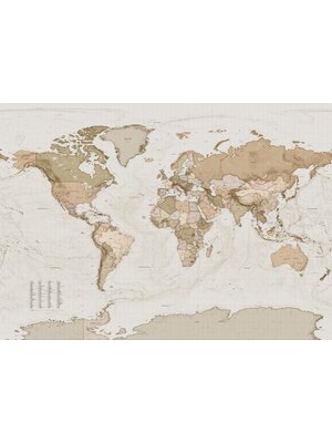 Komar Home; Komar Colours Fotobehang Earth Map - X7-1015