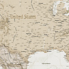 Komar Home; Komar Colours Fotobehang Earth Map - X7-1015
