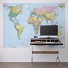 Komar Home; Komar Colours Fotobehang World Map - 4-050 Komar Home; Komar Colours Fotobehang World Map - 4-050