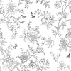 Noordwand Homestyle Behang met getekende bloemen en vlinders - FH37540 Noordwand Homestyle Behang met getekende bloemen en vlinders - FH37540