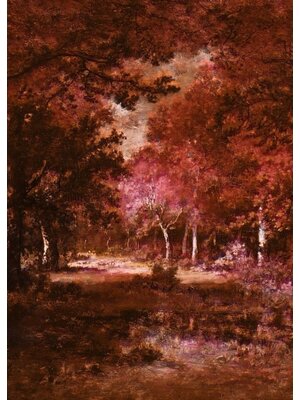 Noordwand Komar Ink Fotobehang Autumna Rosso - INX4-090 Noordwand Komar Ink Fotobehang Autumna Rosso - INX4-090