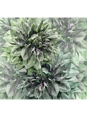 Noordwand Komar Ink Fotobehang Emerald Flowers - INX6-036 Noordwand Komar Ink Fotobehang Emerald Flowers - INX6-036