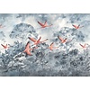 Noordwand Komar Ink Fotobehang Flamingos in the Sky - INX8-053
