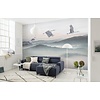 Noordwand Komar Ink Fotobehang Mystic Cranes - INX8-083 Noordwand Komar Ink Fotobehang Mystic Cranes - INX8-083