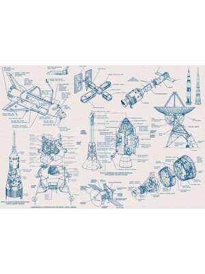 Komar Into Adventure Fotobehang Spacecraft Architecture - IAX8-0016