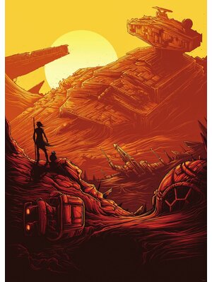 Komar Into Adventure Fotobehang Star Wars - Jakku Star Destroye - IADX4-027 Komar Into Adventure Fotobehang Star Wars - Jakku Star Destroye - IADX4-027