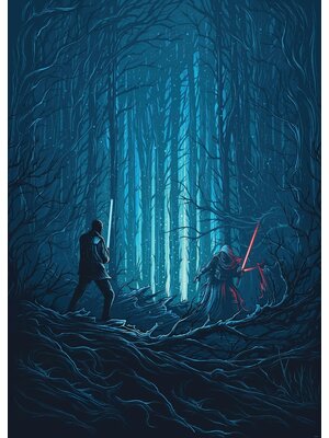 Komar Into Adventure Fotobehang Star Wars - Wood Fight - IADX4-003