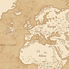 Komar Into Adventure Fotobehang Vintage World Map - IAX10-0027
