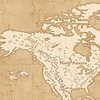 Komar Into Adventure Fotobehang Vintage World Map - IAX10-0027