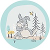 Komar Into Adventure; Komar Dots Behangcirkel Disney - Bambi - Thumper - DD1-044