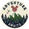 Komar Into Adventure; Komar Dots Behangcirkel Disney - Mickey Mouse - Adventure - DD1-033