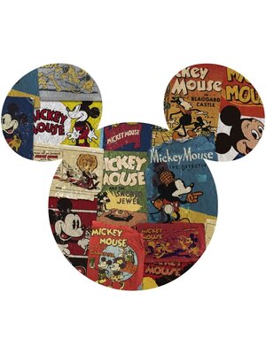 Komar Into Adventure; Komar Dots Behangcirkel Disney - Mickey Mouse - Head Billboard - DD1-010