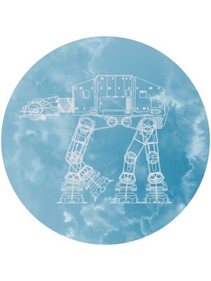 Komar Into Adventure; Komar Dots Behangcirkel Star Wars - AT-AT - DD1-025