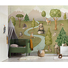 Komar Into Wonderland Fotobehang Neighbor-Wood Meetings - IAX6-0050