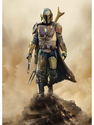 Komar Into Wonderland Fotobehang The Mandalorian The Hunter - DX4-086 Komar Into Wonderland Fotobehang The Mandalorian The Hunter - DX4-086