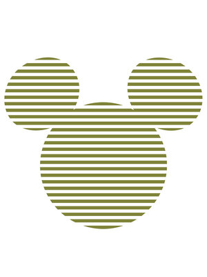 Komar Into Wonderland; Komar Dots Behangcirkel Disney - Mickey Mouse - Head - DD1-063 Komar Into Wonderland; Komar Dots Behangcirkel Disney - Mickey Mouse - Head - DD1-063
