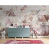 Noordwand Komar Pure Fotobehang Triangles Red - P018B-VD4